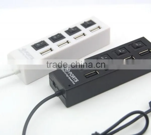 Portable 4 Ports USB 2.0 USB HUB 3.0 For Card Reader/USB Mouse/Keyboard/U Disk photo-4