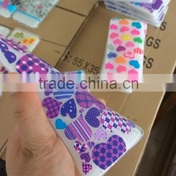 Printed Drop Of Glue 3D Clear Soft Silicon TPU Gel Phone Case Cover for Alcatel photo-6
