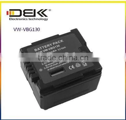7.4V Battery VW-VBG130 Digital Black Battery For Panasonic HDC-SD9 HDC-HS9 HDC-SX5 HDC-DX1 photo-2