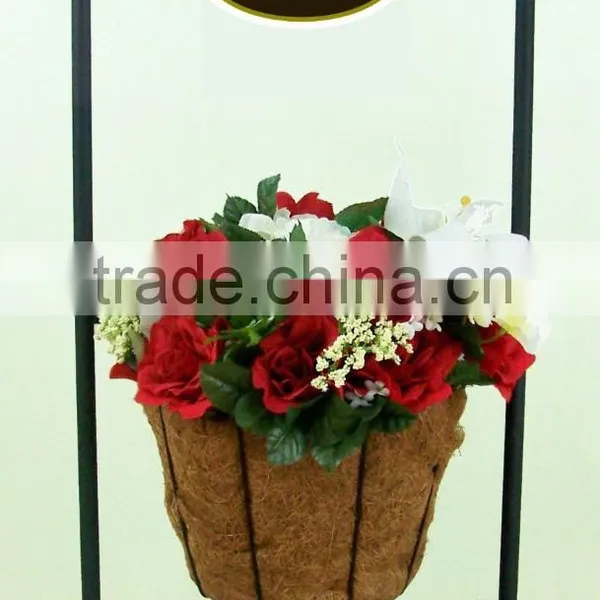 Iron Garden Flower Shelf Tool Rack Hanging Flower Pot Stand photo-2