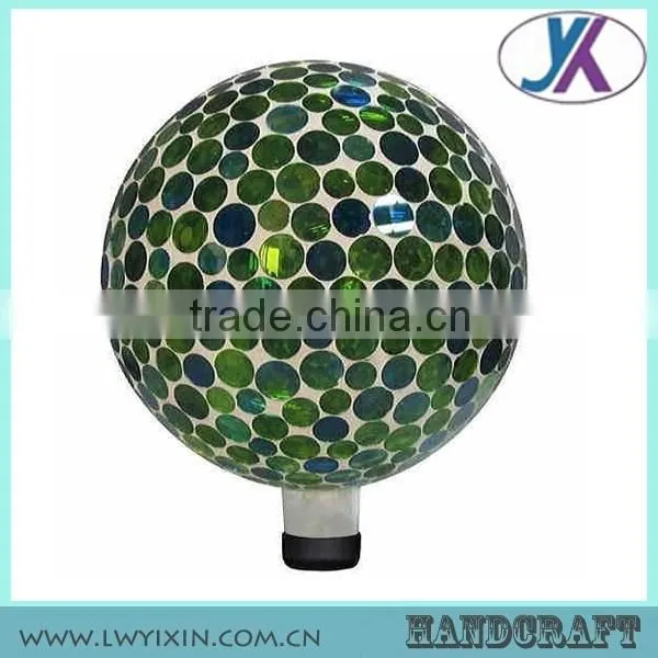 Wedding Round Shape 10" Mosaic Glass Decoration Outdoor Led Ball Lights photo-4