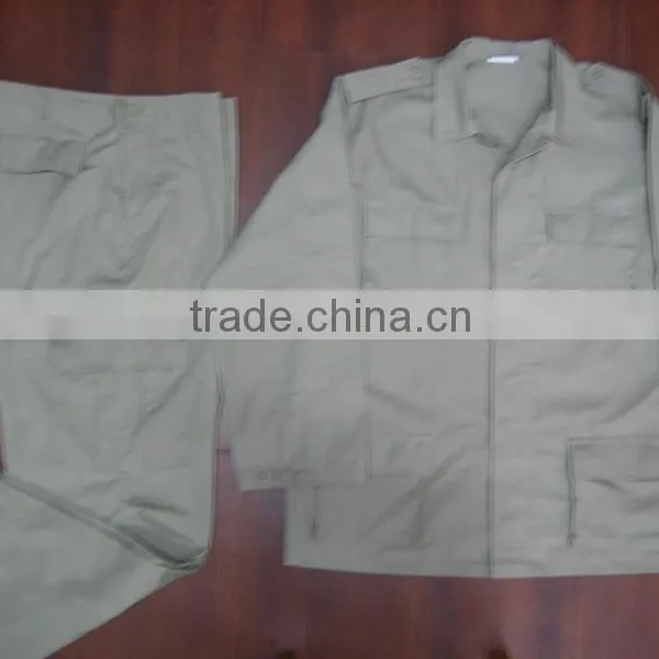White Beautiful Polyester&Cotton Military Uniform