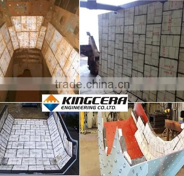 Wear Impact Resistant Mining Chute 92% Alumina Ceramic Wear Liner photo-6
