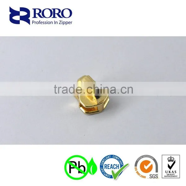 RORO14120904 Fashion Gold Zinc Alloy Zipper Single Slider