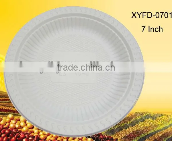 Cornstarch Biodegradable Disposable Plastic 7 Inch Round Dinner Plates, Cake Dish With 2000pcs photo-2