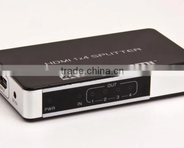 New 1x4 3D HDMI Splitter for HDTV HDMI V1.4 1080P Audio Video Splitter Extender