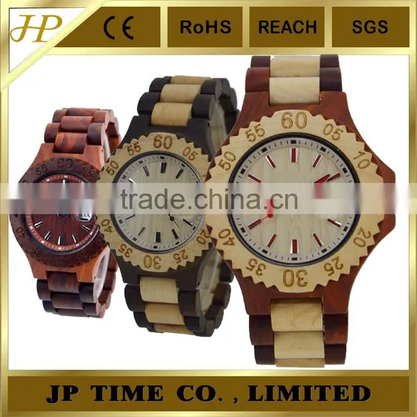 5 Years Natural Wooden Made Luxury Unisex Wooden Watch Analog Quartz