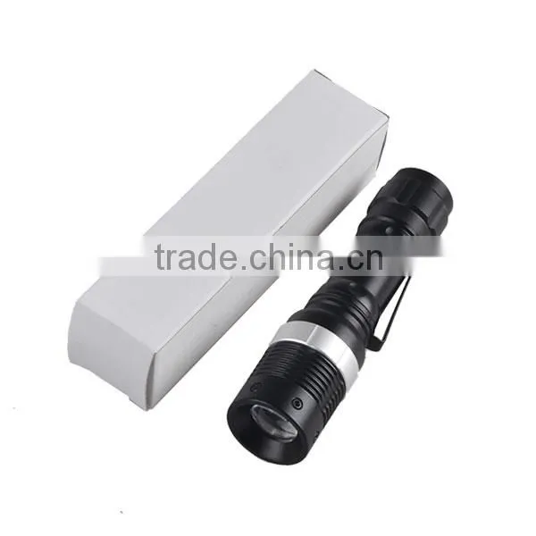 Mini 3Watt Q5 LED Torch Flashlight Zoom AA Small Flash Light photo-5