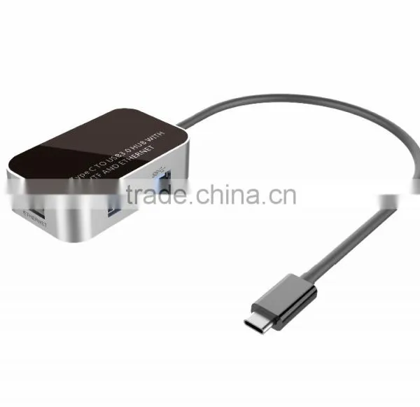 Type C USB HUB With SD TF LAN RJ45 Ethernet Slot photo-3