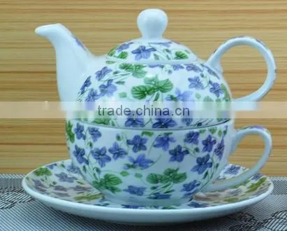 2015 Newly Item One Person New Bone China Coffee Pot and Cup photo-5