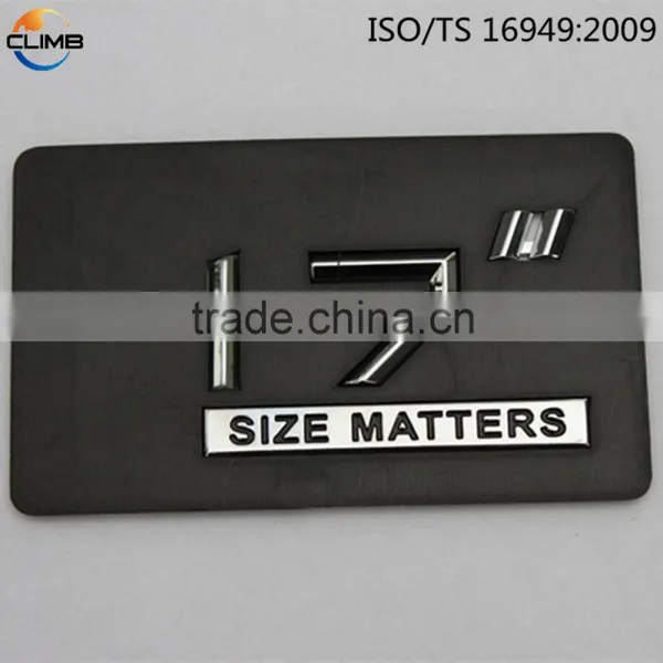 2.6mm 3d Stickers Chrome Car Custom Separated Letters / Auto Letter Emblem/truck Letter Number photo-3