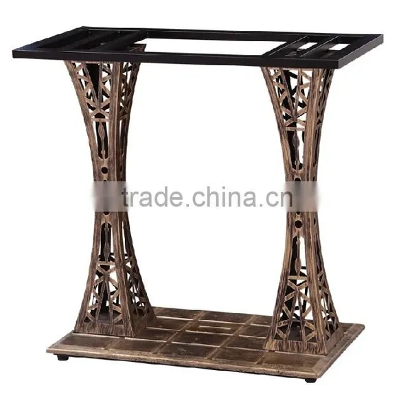 Industrial Style Round Cast Iron Metal Dining Table Base Leg With Many Colour photo-3