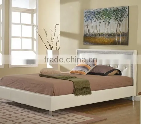 Modern Bedroom Furniture,Bedroom Furniture Set,white Leather King Size Beds MB8006 Quality Choice