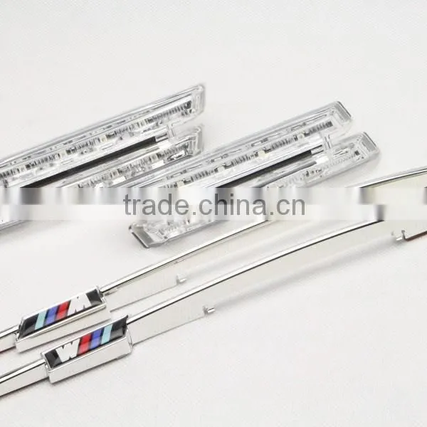 Led Side Marker Lights for E46 LCI Facelift Clear With M Logo LED Side Marker for BMW photo-4