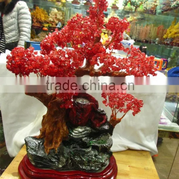 Wholesale Natural Rock Red Crystal Tree photo-2