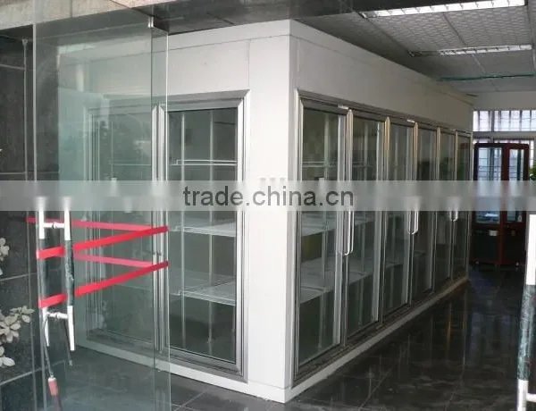 Supermarket Cold Room With Glass Door for Beverage and Food Storage photo-4