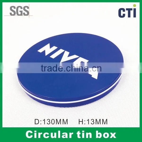 Round 130*13mm Metal Tin Box
