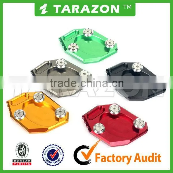 CNC Aluminum Alloy Side Stand Pad Enlarger For Motorcycle Spare Parts