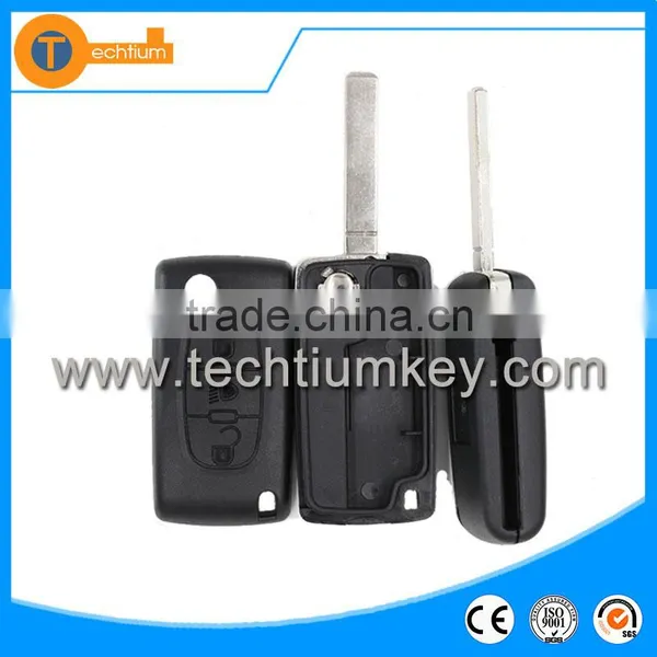 Remote Key Shell Cover Blank Can be Flip With 3 Light Button 307 Blade VA2 Blade no Battery Place for c3 c5 Xsara for Citroen photo-2