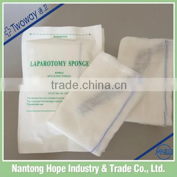 Absorbent 100%cotton Disposable Medical Pad / Lap Sponge photo-2