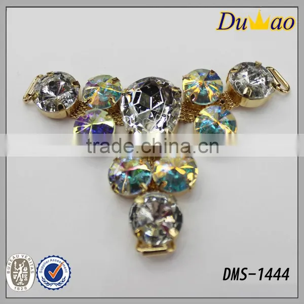 Fashion Crystal Rhinestones Glass Stones Woman Shoe Heel Accessories for Shoe photo-5