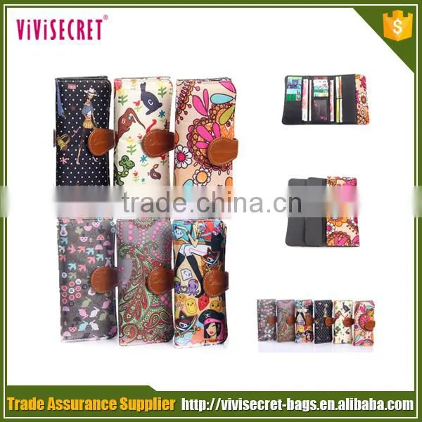 2016 High-end Best Promotional Nylon Travel Bright Color Wallets photo-2