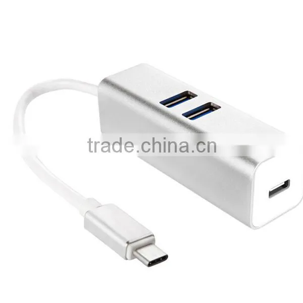 Aluminum USB-C Type C USB 3.1 High Speed 4 Port HUB Adapter For MacBook Nokia N1 photo-6