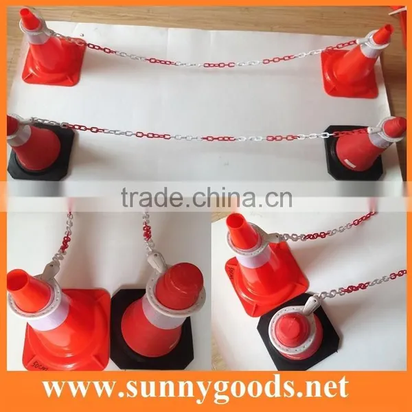 Length 2meters Road Cone Plastic Collar Barricade Chain photo-4