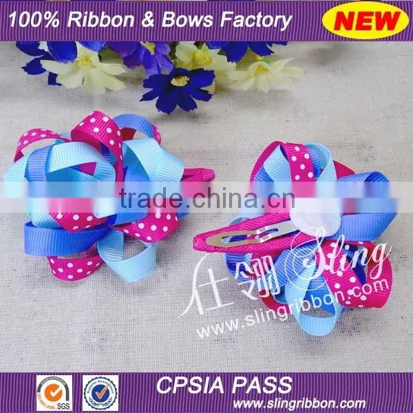 Factory High Quality Beautiful Fashion Ribbon Bows for Hair Decoration photo-3
