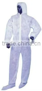 Dark Blue Safety Work Wear Polypropylene Disposable Coveralls photo-3
