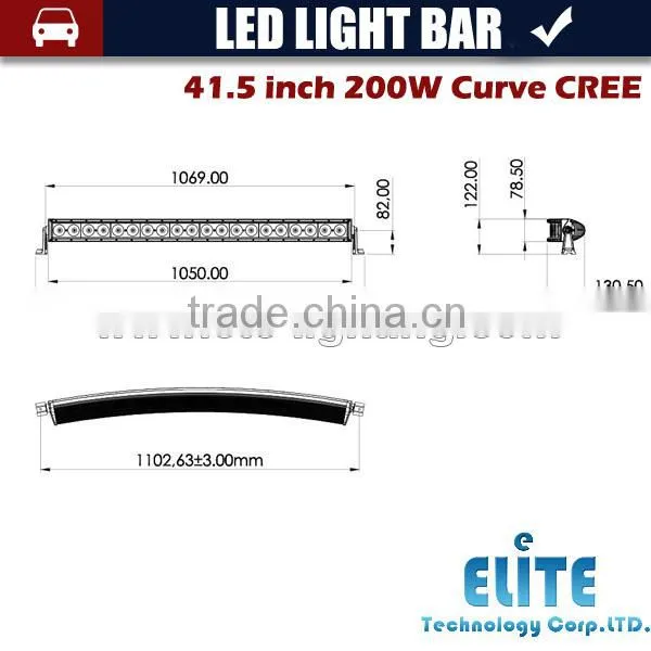 LED Driving Lamp 41.5 Inch 200w Bars for Jeep photo-5