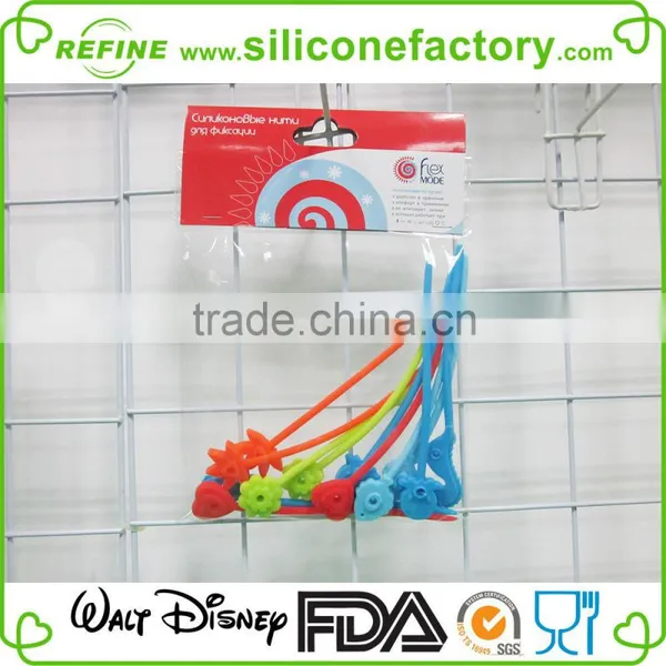 2016 New Design LFGB and FDA Food Safety Custom New Design Silicone Tying Bands photo-6