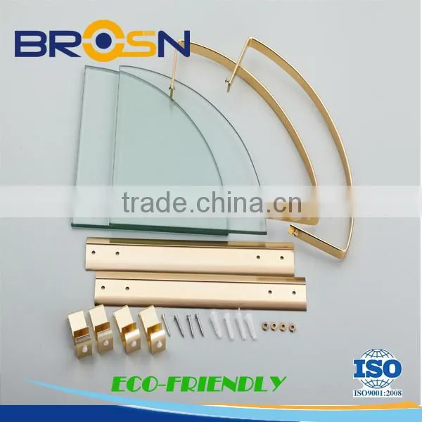 NINGBO Good Price Wall Mounted Glass/Double / Bathroom Shelf / #501450