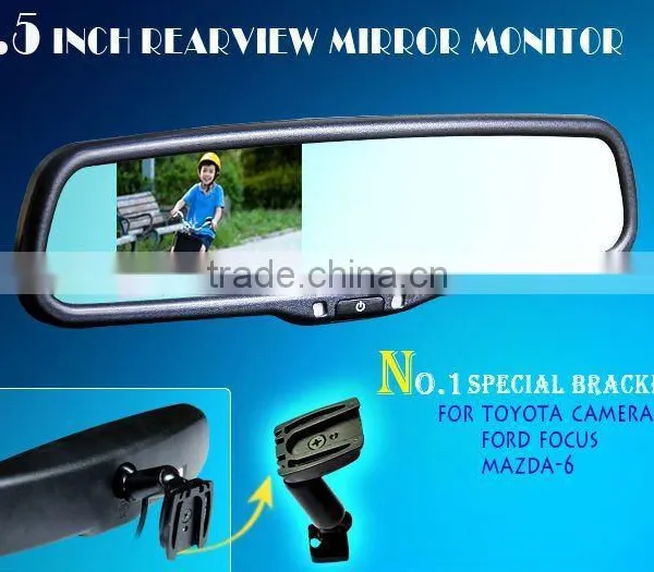 GERMID Rear View Mirror Auto Lcd Monitor With Parking Sensors and Digital Compass photo-3