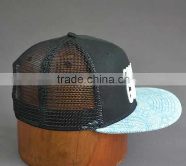 Custom Mesh Fabric 6-panel Cap With Embroidery Logo photo-5