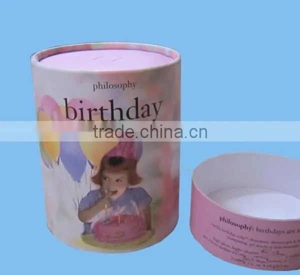 Natural Custom Package OEM Print Labeling Paper Tube for Gift photo-2