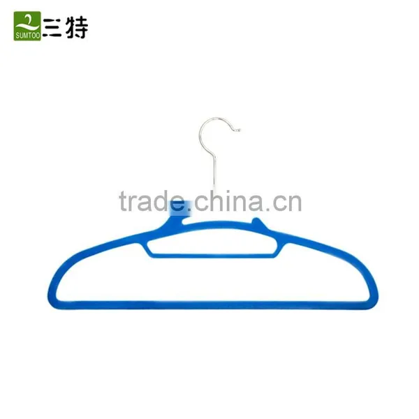 16.5 Inches Blue Creative Magic Velvet Clothes Hanger photo-4