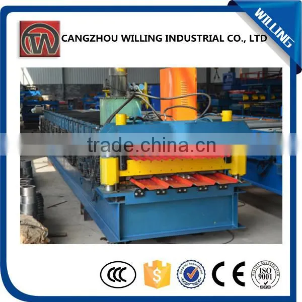 Hydraulic Steel Corrugated And IBR Wall Cladding Roofing Sheet Roll Forming Machine photo-3