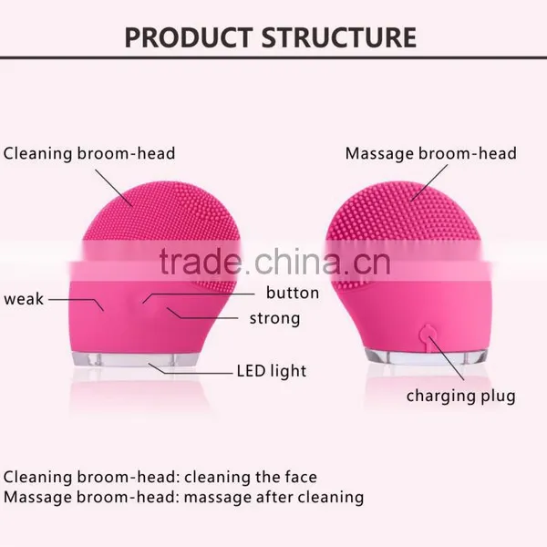 With Facial Massage Function Vibration Deep Cleansing Brush photo-3