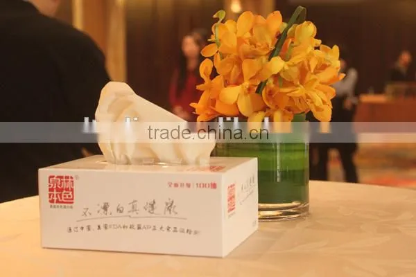 Unbleached Wheat Straw Facial Tissue Paper photo-4