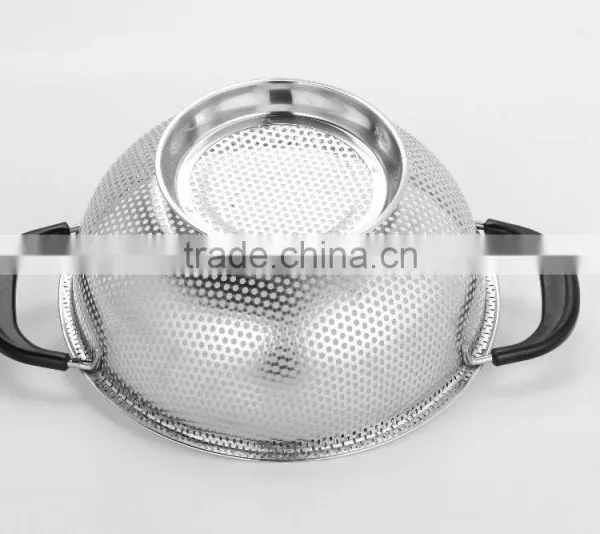 High Quality Fine Pieced Polished Stainless Steel Colanders photo-2