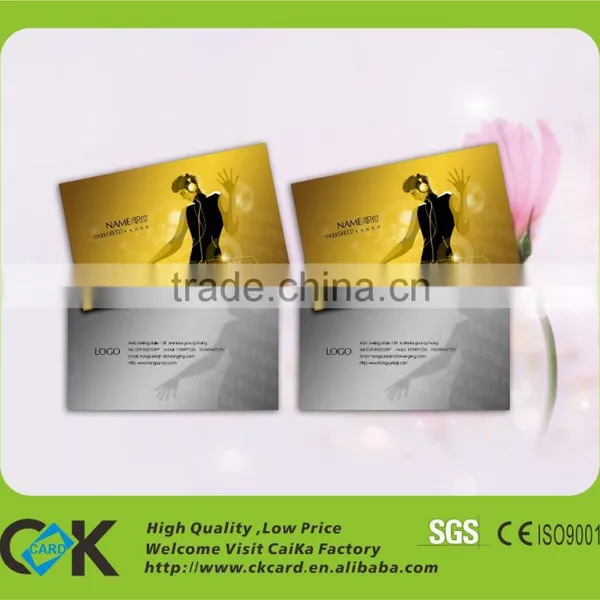 Custom CMYK Printing Luxury Pvc Business Card From 12 Years China Golden Supplier