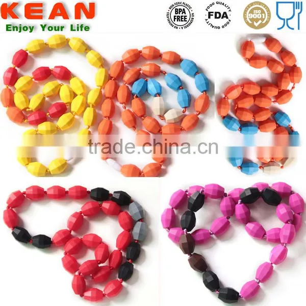 New Fashion DIY Baby Teething Chewable Beaded Necklace photo-4