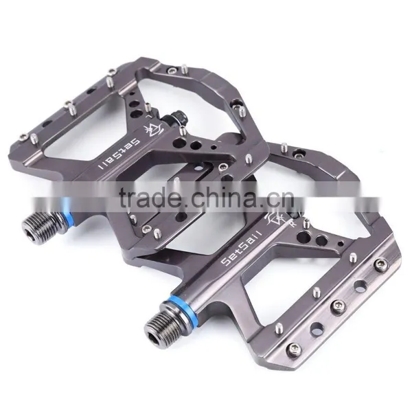 1 Pair SETSAIL 035 Mountain Bike Pedals Suitable for BMX Road Bicycle Fixed Gear With 3 Bearings 9/16 Inches Bicycle Pedals photo-2