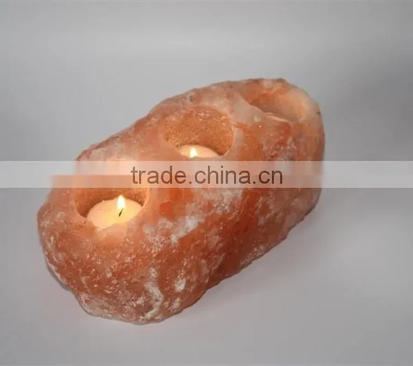 Himalayan Salt Tea Lights/Rock Salt Candle Holders/ Natural Salt Tea Lights photo-4