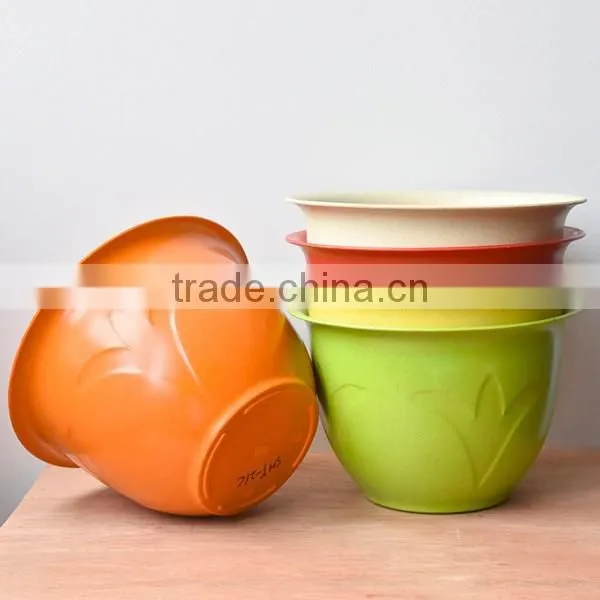 Bright Color Biodegradable Plant Fiber Small Decorative Flower Pots photo-2