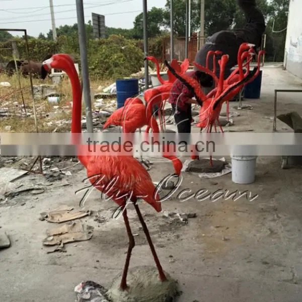 FO-FS08 Fiberglass Darden Decorative Flamingo Sculpture photo-4
