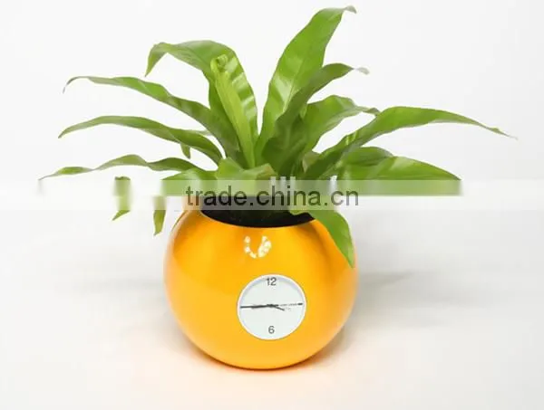 Happygenius Desktop Self-Watering Flower Pot With Clock photo-4