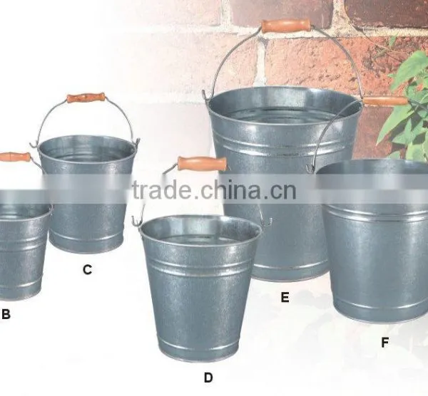 Galvanized Metal Bucket With Handle photo-5