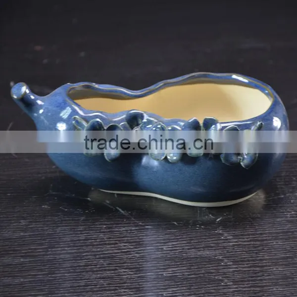 Factory Ceramic Handmade Flower Pot for Garden Plant Decoration photo-4
